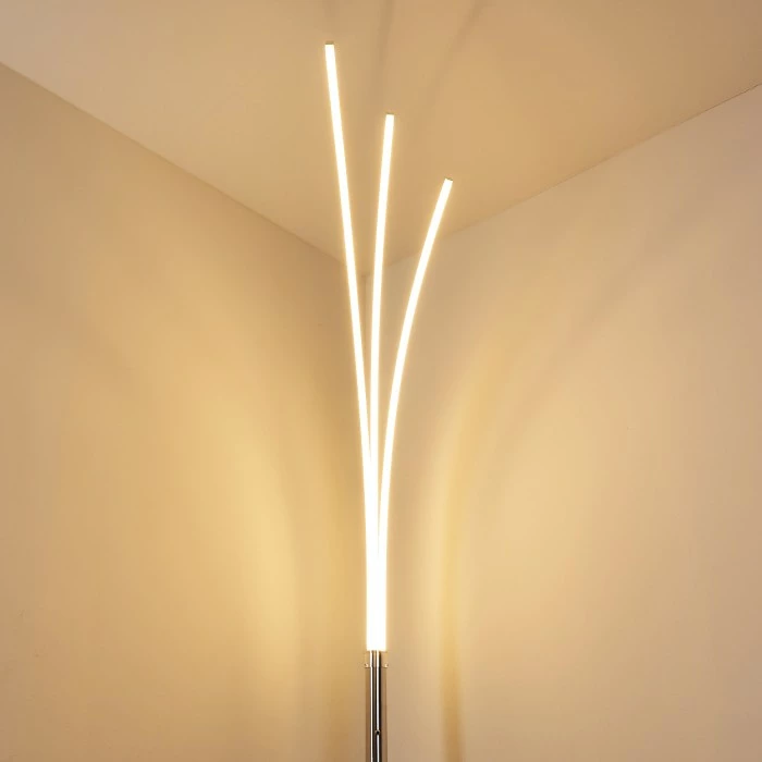 Hofstein Horpmaal Bogenleuchte LED Chrom, 3-flammig 15 Hofstein Horpmaal Bogenleuchte LED Chrom, 3-flammig – Bild 15