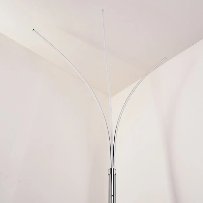 Hofstein Horpmaal Bogenleuchte LED Chrom, 3-flammig 8 Hofstein Horpmaal Bogenleuchte LED Chrom, 3-flammig – Bild 8