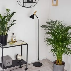 Hofstein Hybla Stehleuchte Schwarz, Gold, 1-flammig -Bürolampen Verkäufe hybla stehleuchte h3415276 11