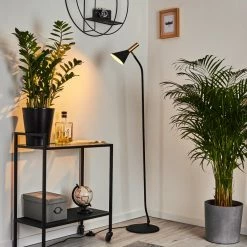 Hofstein Hybla Stehleuchte Schwarz, Gold, 1-flammig -Bürolampen Verkäufe hybla stehleuchte h3415276 12