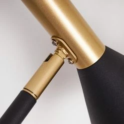 Hofstein Hybla Stehleuchte Schwarz, Gold, 1-flammig -Bürolampen Verkäufe hybla stehleuchte h3415276 5