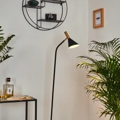 Hofstein Hybla Stehleuchte Schwarz, Gold, 1-flammig -Bürolampen Verkäufe hybla stehleuchte h3415276 8