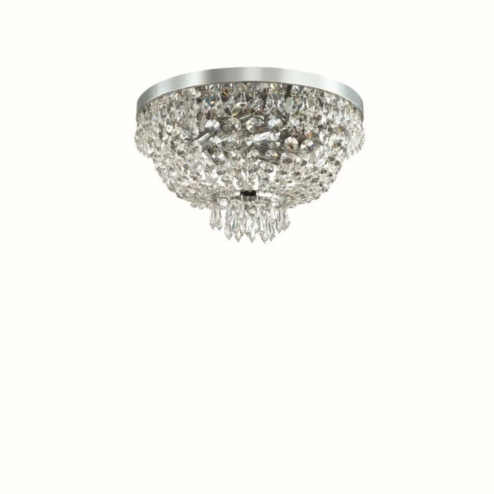 Ideallux Ideal Lux CAESAR Deckenleuchte Chrom, 5-flammig 1 Ideallux Ideal Lux CAESAR Deckenleuchte Chrom, 5-flammig