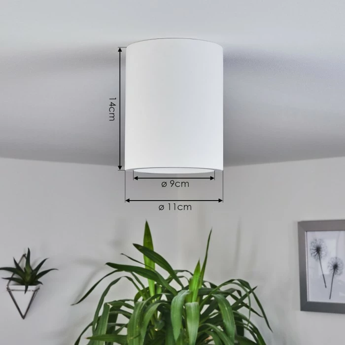 Hofstein Ililai Deckenleuchte Weiß, 1-flammig 4 Hofstein Ililai Deckenleuchte Weiß, 1-flammig – Bild 4