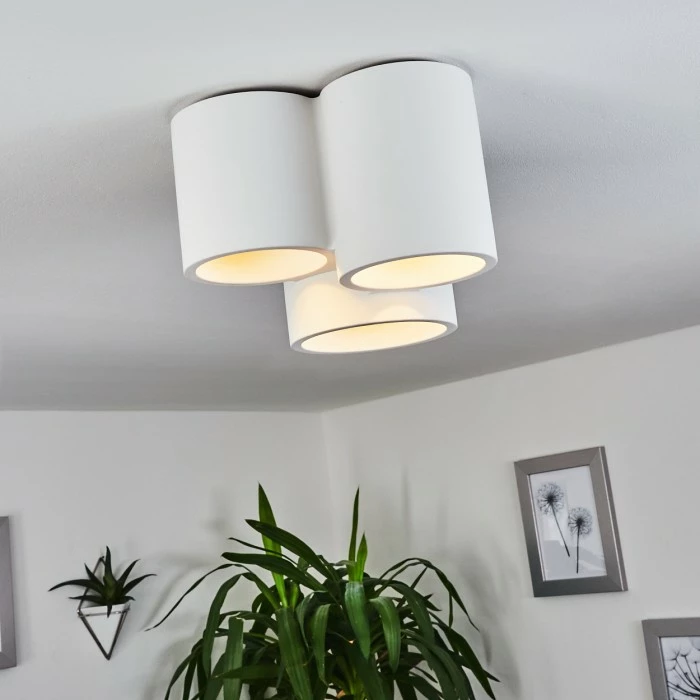 Hofstein Ililai Deckenleuchte Weiß, 3-flammig 9 Hofstein Ililai Deckenleuchte Weiß, 3-flammig – Bild 9