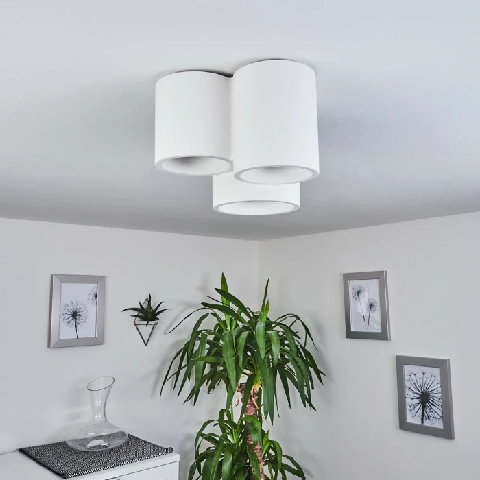 Hofstein Ililai Deckenleuchte Weiß, 3-flammig 10 Hofstein Ililai Deckenleuchte Weiß, 3-flammig – Bild 10