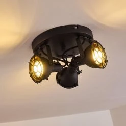 Hofstein Jonsered Deckenleuchte Schwarz, 3-flammig -Bürolampen Verkäufe jonsered deckenleuchte h3309476 3