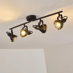 Hofstein Jonsered Deckenleuchte LED Schwarz, 4-flammig -Bürolampen Verkäufe jonsered deckenleuchte h3355497 15