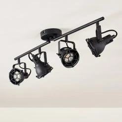 Hofstein Jonsered Deckenleuchte LED Schwarz, 4-flammig -Bürolampen Verkäufe jonsered deckenleuchte h3355497 5