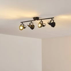 Hofstein Jonsered Deckenleuchte LED Schwarz, 4-flammig -Bürolampen Verkäufe jonsered deckenleuchte h3355497 9