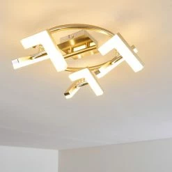 Hofstein Karis Deckenleuchte LED Nickel-Matt, 3-flammig 26 Hofstein Karis Deckenleuchte LED Nickel-Matt, 3-flammig -Bürolampen Verkäufe karis deckenleuchte h3080825 10