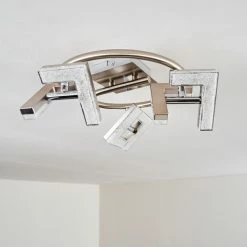 Hofstein Karis Deckenleuchte LED Nickel-Matt, 3-flammig 30 Hofstein Karis Deckenleuchte LED Nickel-Matt, 3-flammig -Bürolampen Verkäufe karis deckenleuchte h3080825 14