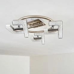 Hofstein Karis Deckenleuchte LED Nickel-Matt, 3-flammig 21 Hofstein Karis Deckenleuchte LED Nickel-Matt, 3-flammig -Bürolampen Verkäufe karis deckenleuchte h3080825 5