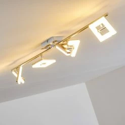 Hofstein Karis Deckenleuchte LED Nickel-Matt, 4-flammig -Bürolampen Verkäufe karis deckenleuchte h3080832 10