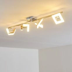 Hofstein Karis Deckenleuchte LED Nickel-Matt, 4-flammig -Bürolampen Verkäufe karis deckenleuchte h3080832 15