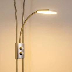 Hofstein Kimba Deckenfluter LED Nickel-Matt, 3-flammig -Bürolampen Verkäufe kimba deckenfluter h000441 13