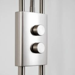 Hofstein Kimba Deckenfluter LED Nickel-Matt, 3-flammig -Bürolampen Verkäufe kimba deckenfluter h000441 16