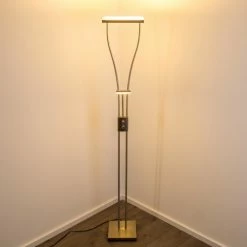 Hofstein Kimba Deckenfluter LED Nickel-Matt, 3-flammig -Bürolampen Verkäufe kimba deckenfluter h000441 4