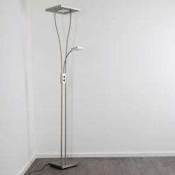 Hofstein Kimba Deckenfluter LED Nickel-Matt, 3-flammig -Bürolampen Verkäufe kimba deckenfluter h000441 5