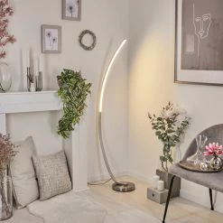 Hofstein Kimbolton Bogenlampe LED Nickel-Matt, 1-flammig 18 Hofstein Kimbolton Bogenlampe LED Nickel-Matt, 1-flammig -Bürolampen Verkäufe kimbolton bogenlampe h3266298 do4 6