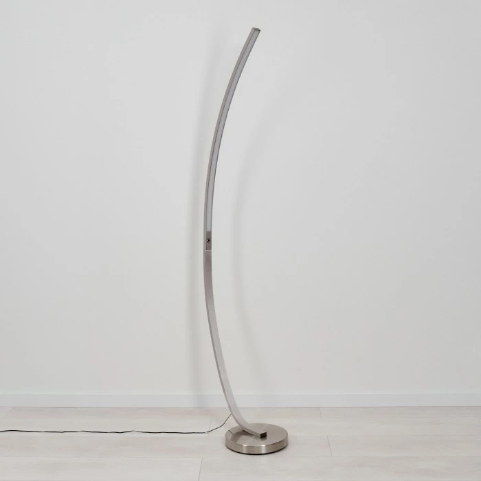 Hofstein Kimbolton Bogenlampe LED Nickel-Matt, 1-flammig 8 Hofstein Kimbolton Bogenlampe LED Nickel-Matt, 1-flammig – Bild 8