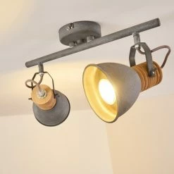 Hofstein Kinzua Deckenleuchte Grau, 2-flammig -Bürolampen Verkäufe kinzua deckenleuchte h3355596 14