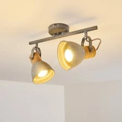 Hofstein Kinzua Deckenleuchte Grau, 2-flammig -Bürolampen Verkäufe kinzua deckenleuchte h3355596 6