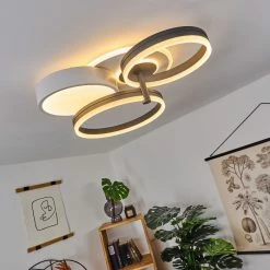 Hofstein Kolo Deckenleuchte LED Anthrazit, Weiß, 1-flammig -Bürolampen Verkäufe kolo deckenleuchte h3437254 12