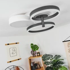 Hofstein Kolo Deckenleuchte LED Anthrazit, Weiß, 1-flammig -Bürolampen Verkäufe kolo deckenleuchte h3437254 13