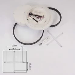 Hofstein Kolo Deckenleuchte LED Anthrazit, Weiß, 1-flammig -Bürolampen Verkäufe kolo deckenleuchte h3437254 4