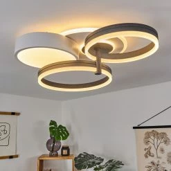 Hofstein Kolo Deckenleuchte LED Anthrazit, Weiß, 1-flammig -Bürolampen Verkäufe kolo deckenleuchte h3437254 8