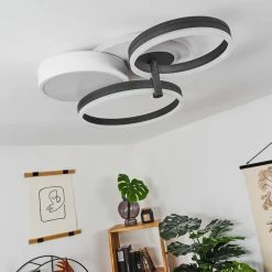 Hofstein Kolo Deckenleuchte LED Anthrazit, Weiß, 1-flammig -Bürolampen Verkäufe kolo deckenleuchte h3437254 9