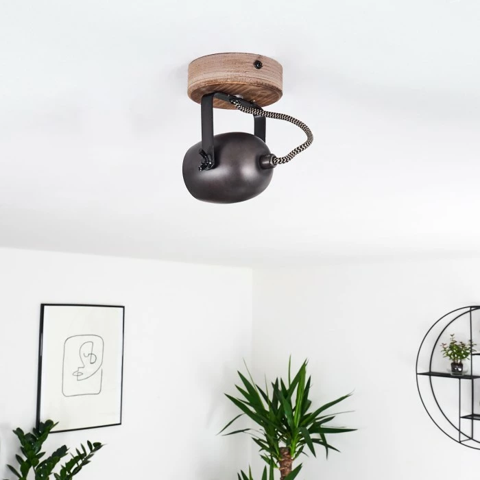 Hofstein Kuah Deckenleuchte Schwarz, 1-flammig 16 Hofstein Kuah Deckenleuchte Schwarz, 1-flammig – Bild 16