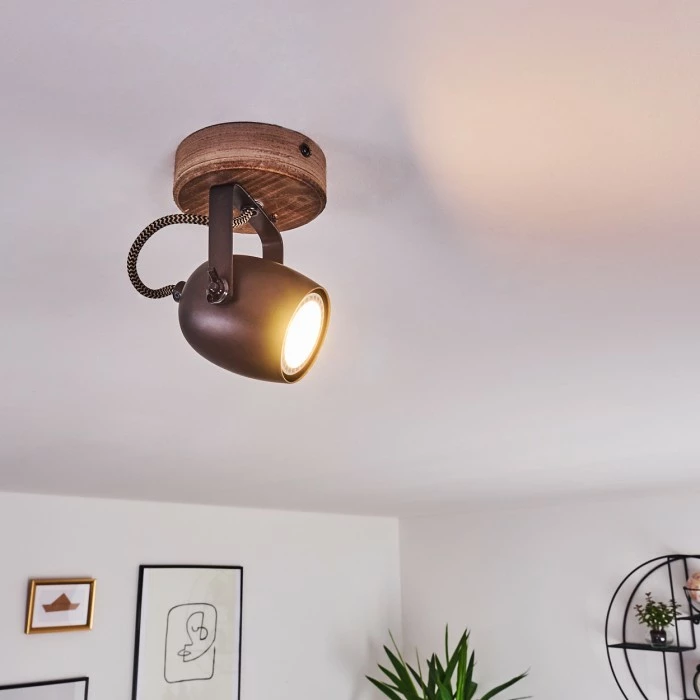 Hofstein Kuah Deckenleuchte Schwarz, 1-flammig 3 Hofstein Kuah Deckenleuchte Schwarz, 1-flammig – Bild 3