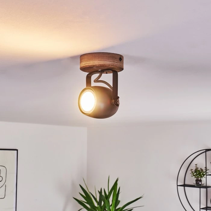 Hofstein Kuah Deckenleuchte Schwarz, 1-flammig 4 Hofstein Kuah Deckenleuchte Schwarz, 1-flammig – Bild 4