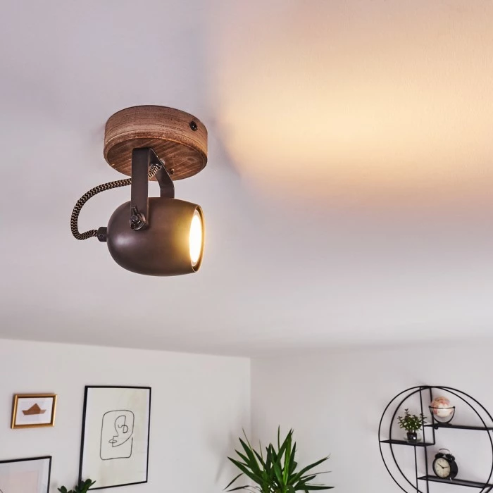 Hofstein Kuah Deckenleuchte Schwarz, 1-flammig 8 Hofstein Kuah Deckenleuchte Schwarz, 1-flammig – Bild 8