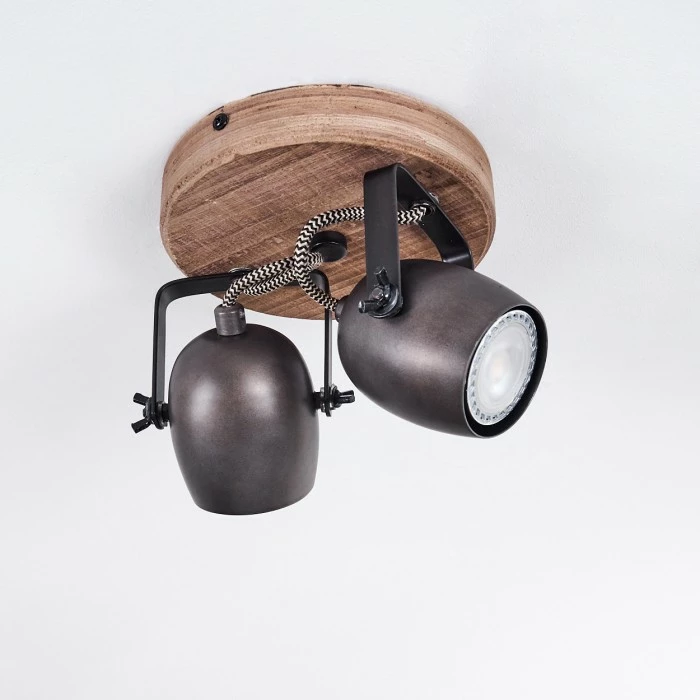 Hofstein Kuah Deckenleuchte Schwarz, 2-flammig 15 Hofstein Kuah Deckenleuchte Schwarz, 2-flammig – Bild 15