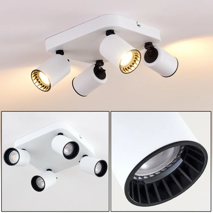 Hofstein Kullaberg Deckenleuchte Weiß, 4-flammig 1 Hofstein Kullaberg Deckenleuchte Weiß, 4-flammig