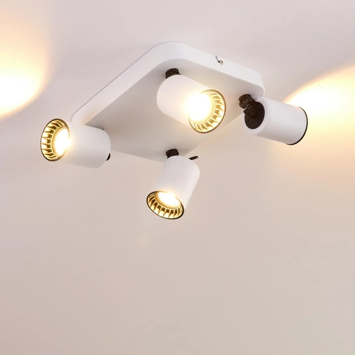 Hofstein Kullaberg Deckenleuchte Weiß, 4-flammig 11 Hofstein Kullaberg Deckenleuchte Weiß, 4-flammig – Bild 11