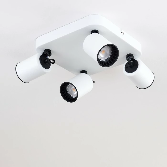 Hofstein Kullaberg Deckenleuchte Weiß, 4-flammig 14 Hofstein Kullaberg Deckenleuchte Weiß, 4-flammig – Bild 14