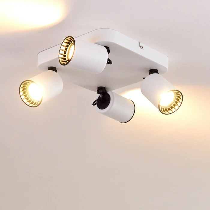 Hofstein Kullaberg Deckenleuchte Weiß, 4-flammig 15 Hofstein Kullaberg Deckenleuchte Weiß, 4-flammig – Bild 15