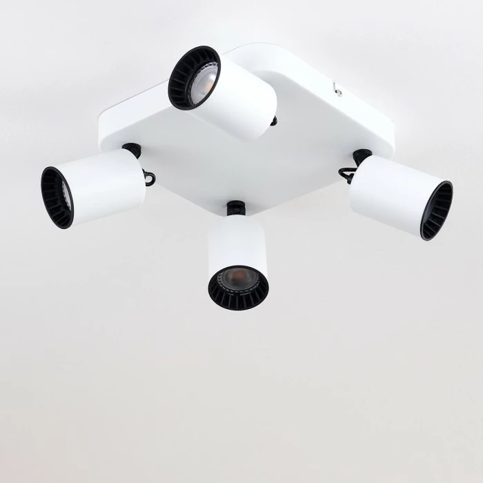 Hofstein Kullaberg Deckenleuchte Weiß, 4-flammig 4 Hofstein Kullaberg Deckenleuchte Weiß, 4-flammig – Bild 4