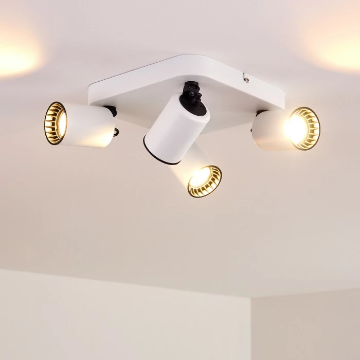 Hofstein Kullaberg Deckenleuchte Weiß, 4-flammig 5 Hofstein Kullaberg Deckenleuchte Weiß, 4-flammig – Bild 5