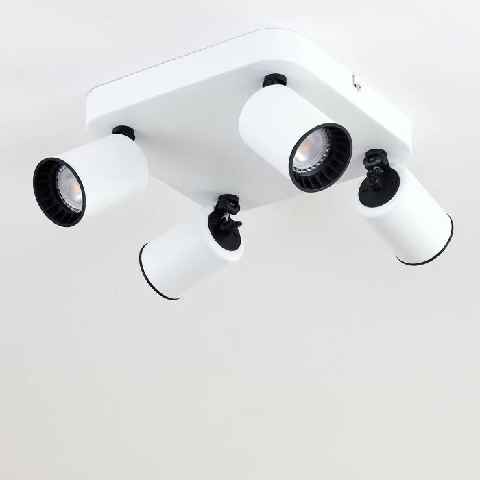 Hofstein Kullaberg Deckenleuchte Weiß, 4-flammig 6 Hofstein Kullaberg Deckenleuchte Weiß, 4-flammig – Bild 6