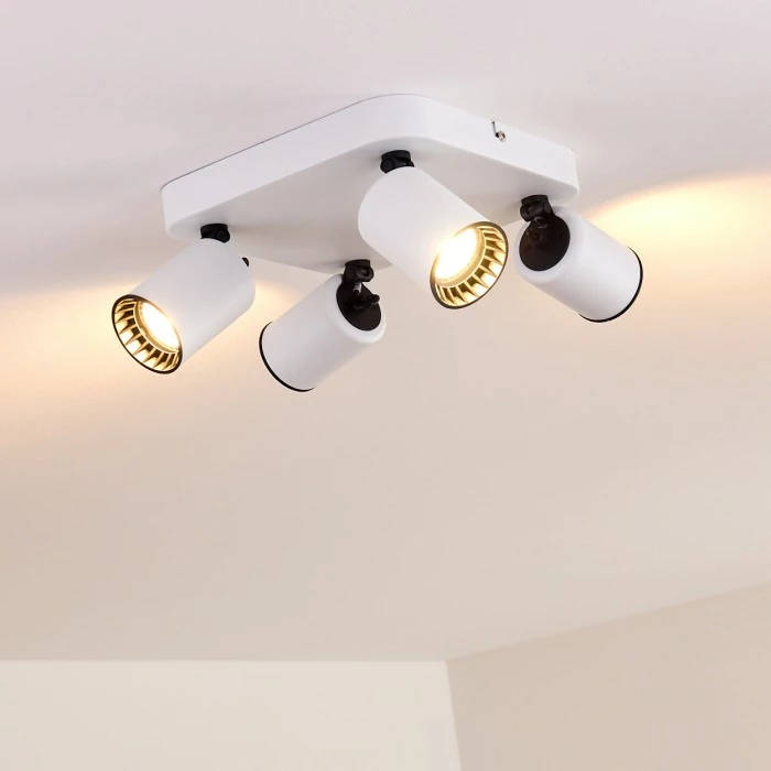 Hofstein Kullaberg Deckenleuchte Weiß, 4-flammig 7 Hofstein Kullaberg Deckenleuchte Weiß, 4-flammig – Bild 7