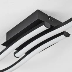 Hofstein Kumahu Deckenleuchte LED Schwarz, 1-flammig -Bürolampen Verkäufe kumahu deckenleuchte h3445990 2