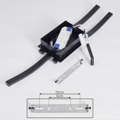 Hofstein Kumahu Deckenleuchte LED Schwarz, 1-flammig -Bürolampen Verkäufe kumahu deckenleuchte h3445990 4