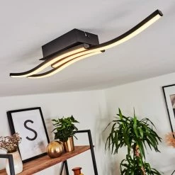 Hofstein Kumahu Deckenleuchte LED Schwarz, 1-flammig -Bürolampen Verkäufe kumahu deckenleuchte h3445990 8
