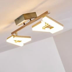 Hofstein Lago Deckenspot LED Nickel-Matt, 2-flammig -Bürolampen Verkäufe lago deckenspot h3010075 do4 14