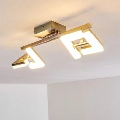 Hofstein Lago Deckenspot LED Nickel-Matt, 2-flammig -Bürolampen Verkäufe lago deckenspot h3010075 do4 5